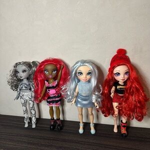 Lot of 4 Rainbow High Dolls.